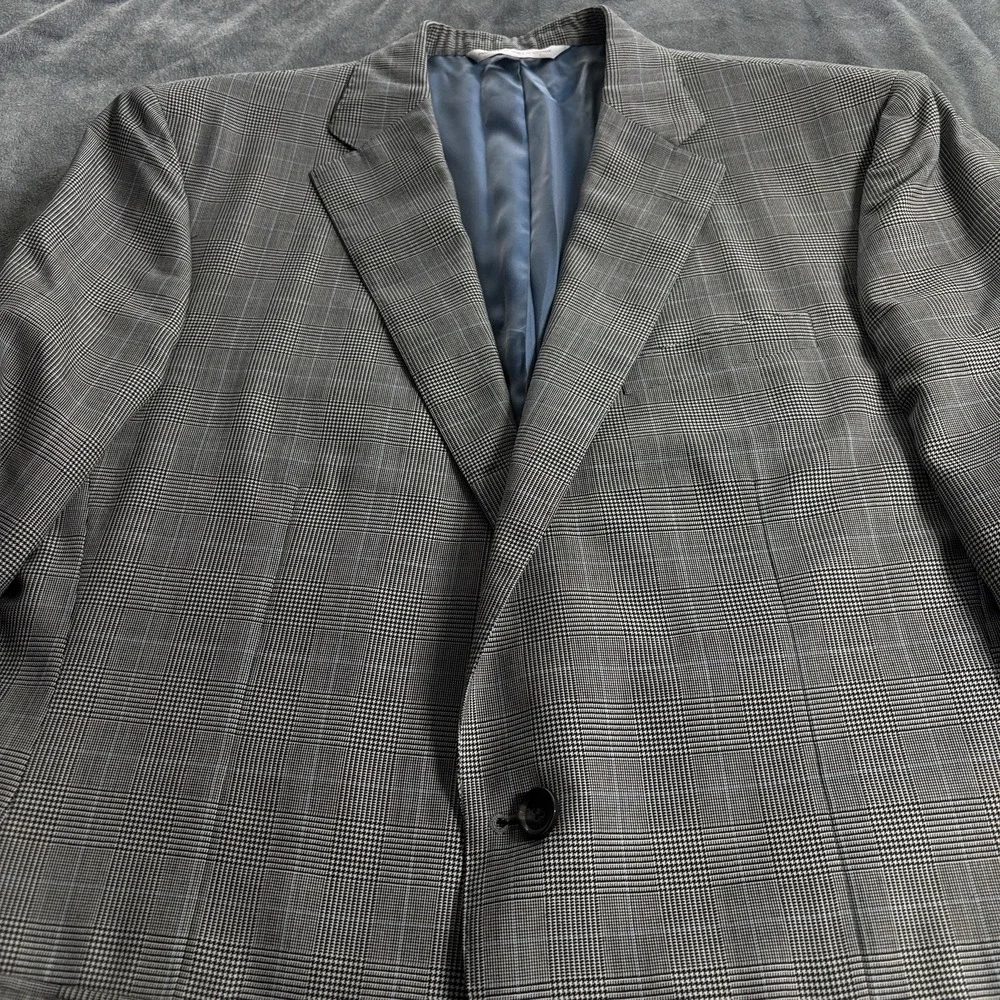 Samuelsohn Bespoke Sport Coat 44L Wool Super 140's Blazer SB Gable Multicolored